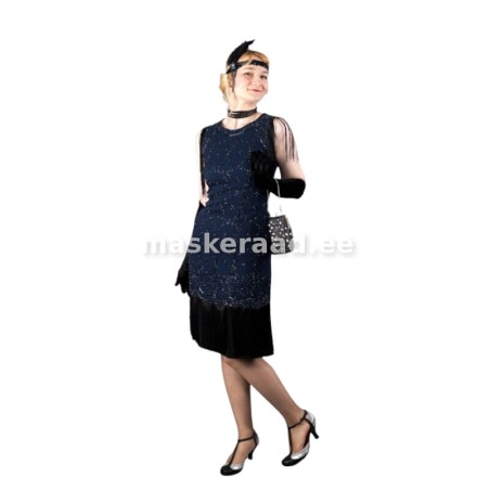 Dark Blue Charleston Dress | Maskeraad